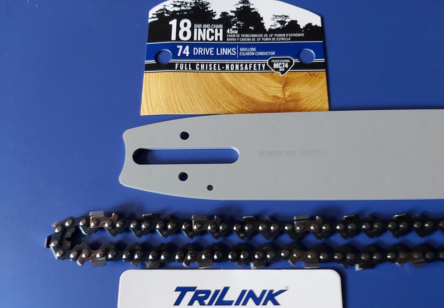 18 inch Tri Link Bar & Chain Combo STIHL 024, 026, 028, 029, MS260