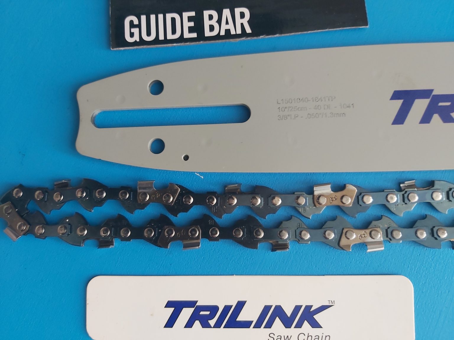 10 inch Tri Link Bar & Chain Combo HUSQVARNA, ECHO, SHINDAIWA, POULAN