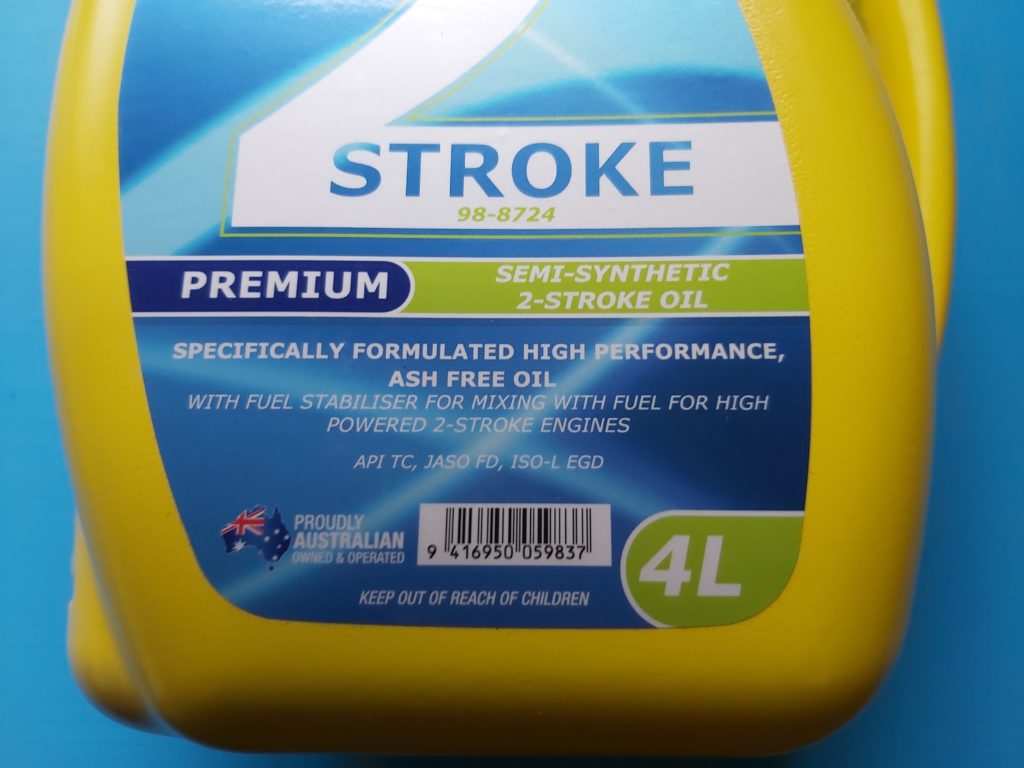 4 Litre 2 STROKE OIL *SemiSynthetic* JASO FD Best Oil Money Can Buy