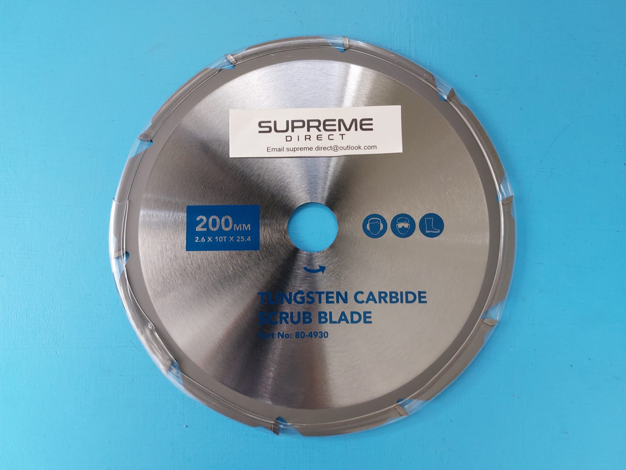 TUNGSTEN Brush Cutter Blade 200 x 25.4 x 2.6mm*Fit Brush Cutter with